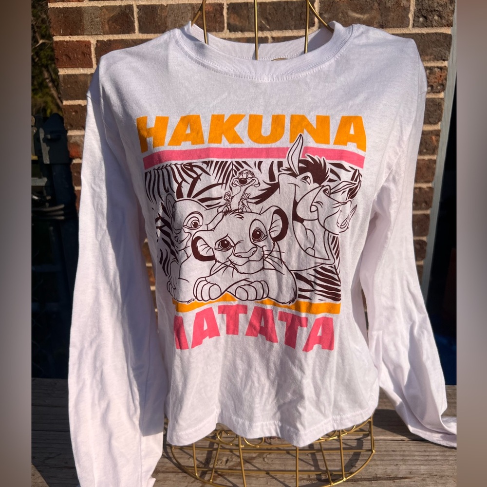 Hakuna Matata Crop Top Disney T-Shirt Size XS